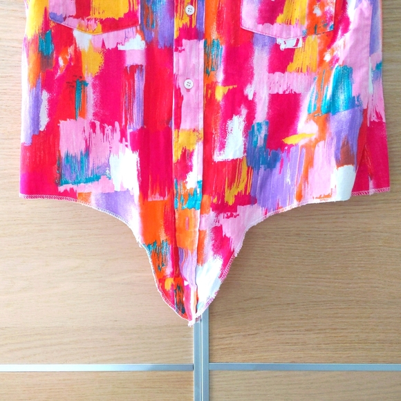 Snap cropped shirt, size S - Picture 4 of 7